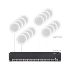 Audac PURRA4.16 (16x SSP500 + DPA616) Audac PURRA4.16 (16x SSP500 + DPA616)
